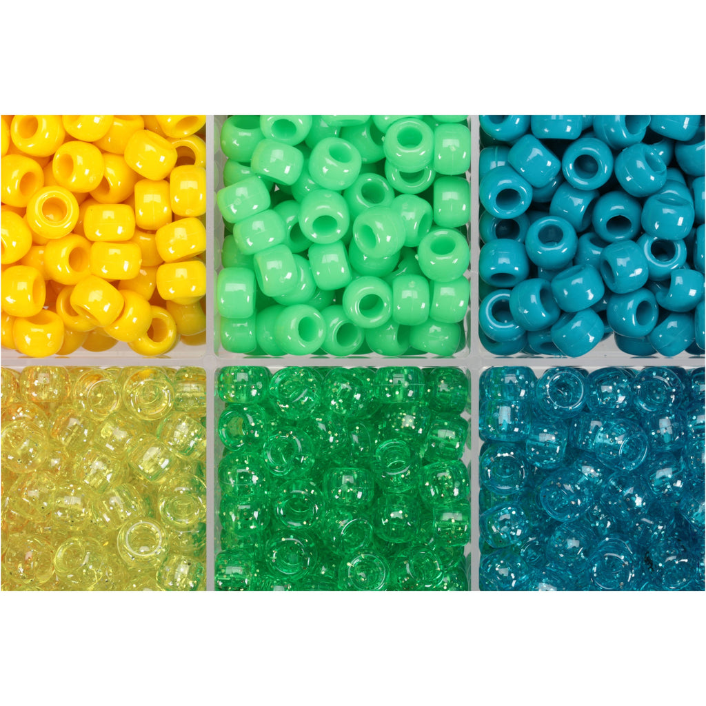 The Beadery Craft Products Assorted Pony Beads 2300 ct Box